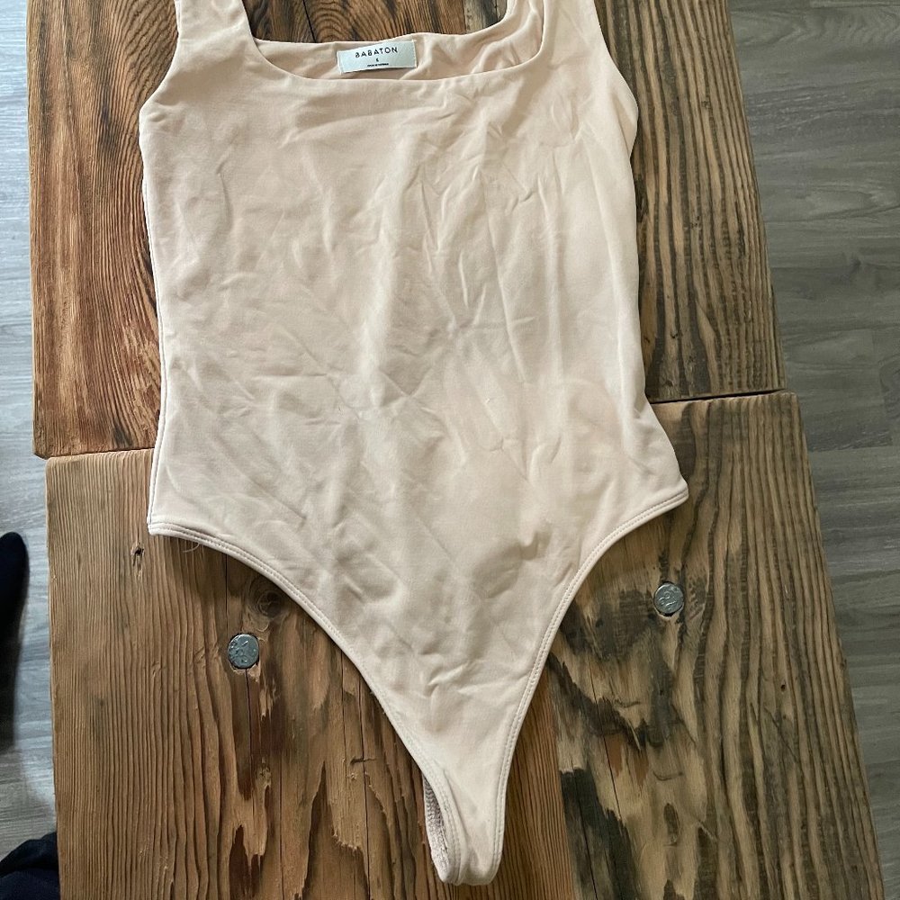 Babaton bodysuit thong creme